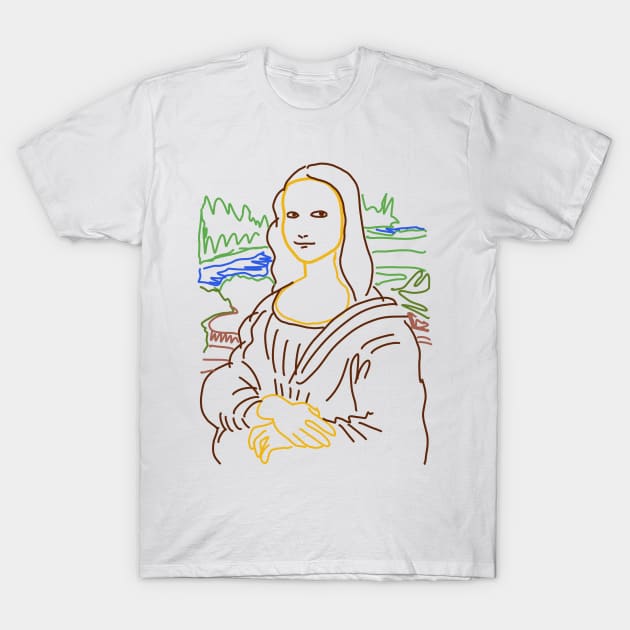 Simple Mona Lisa T-Shirt by SM